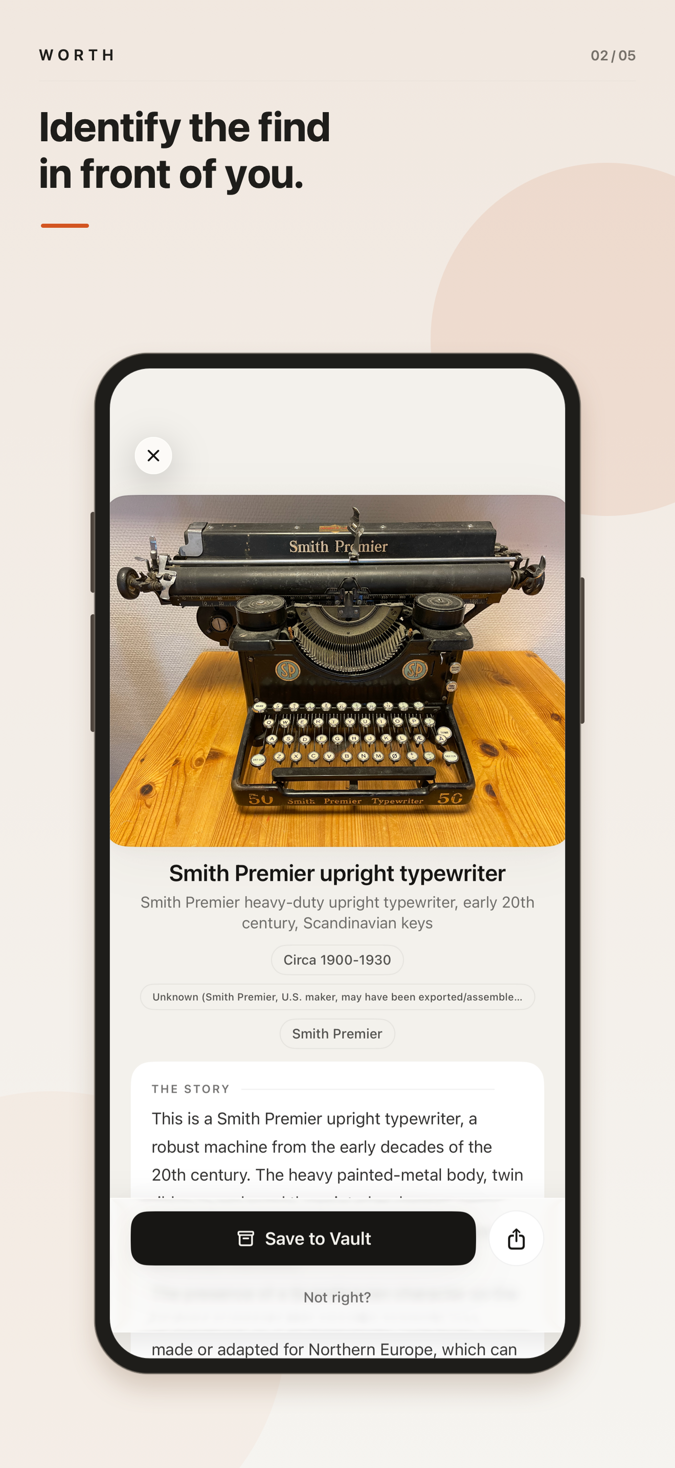 Worth identifies a vintage typewriter and explains its history